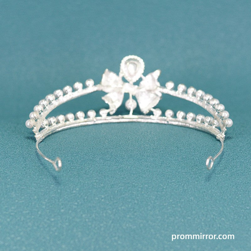 Princess Pearl Bowknot Queen Birthday Crown