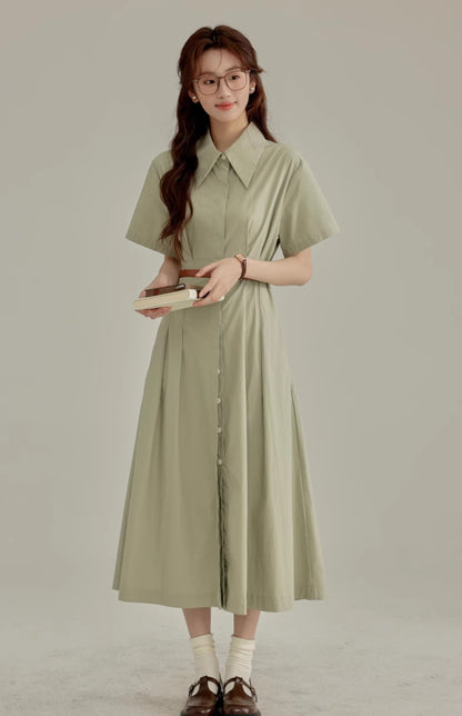 2025 new French gentle style short-sleeved dress interview outfit R1969
