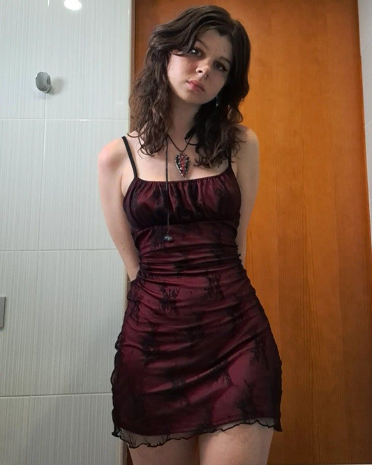 Vintage Burgundy Spaghetti Straps Short 18th Birthday Outfits Homecoming Dress Y9829