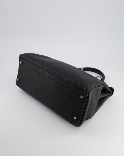Hermès Kelly 35cm Bag Black in Togo Leather with Palladium Hardware