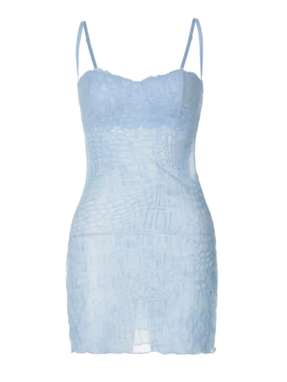 Blue designer hot girl backless halter mini homecoming dress P3134