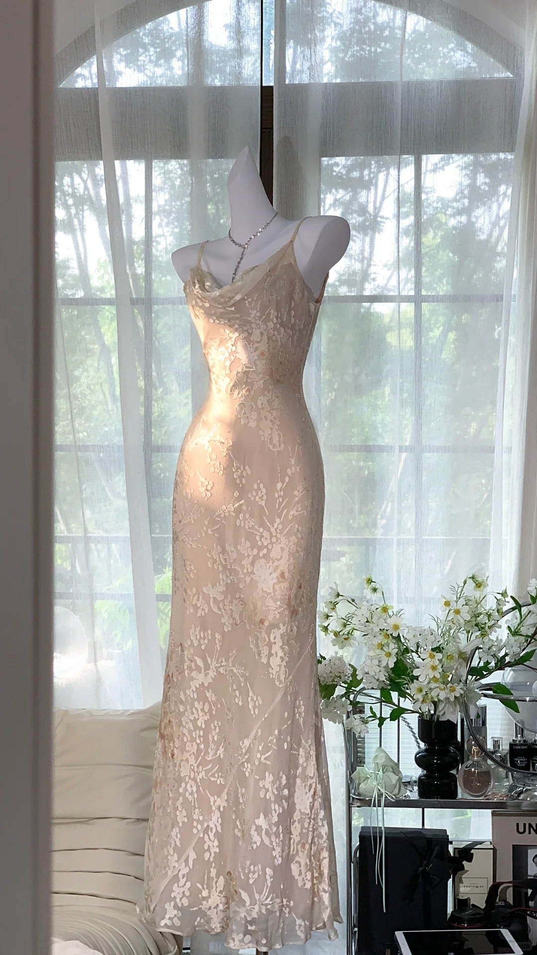 Elegant Pink Chiffon Mermaid Strap Evening Gown Prom Dress P3254
