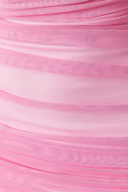 Sweet Pink Off-the-shoulder Tight-fitting Hip 17th Birthday Homecoming Dress P3666