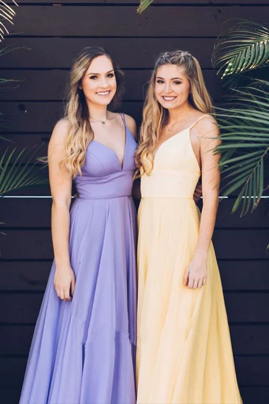 PM361,Cheap A-Line Prom Dresses,V-Neck Evening Party Dresses