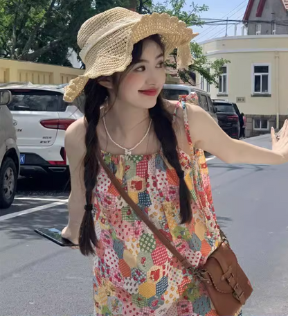 New Stylish Design Beach Holiday Casual Floral Dress TP3015