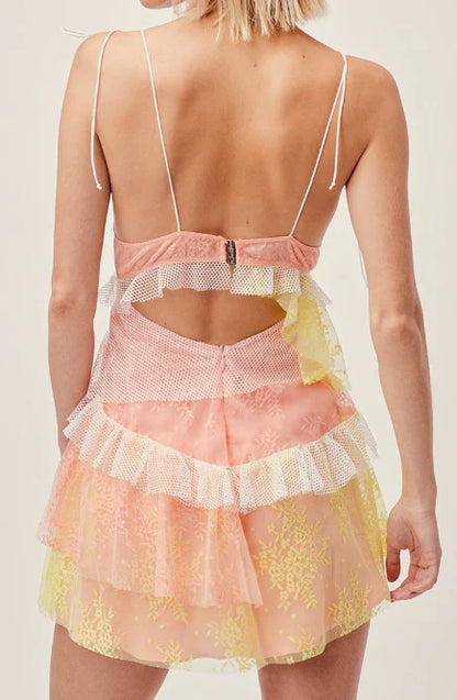 Cute Spaghetti Strap A-Line Short Party Dress Cocktail Dress Homecoming Dress TP4377