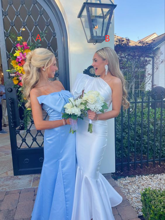 Satin Prom Dresses Long Evening Gowns Formal Party Wear