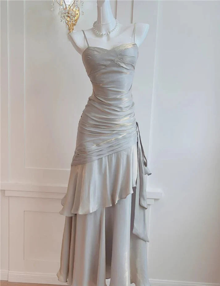 omberprom Elegant Straps Vintage Sheath Long Prom Dress Charming Evening Party Dress Formal Dress Wholesale
