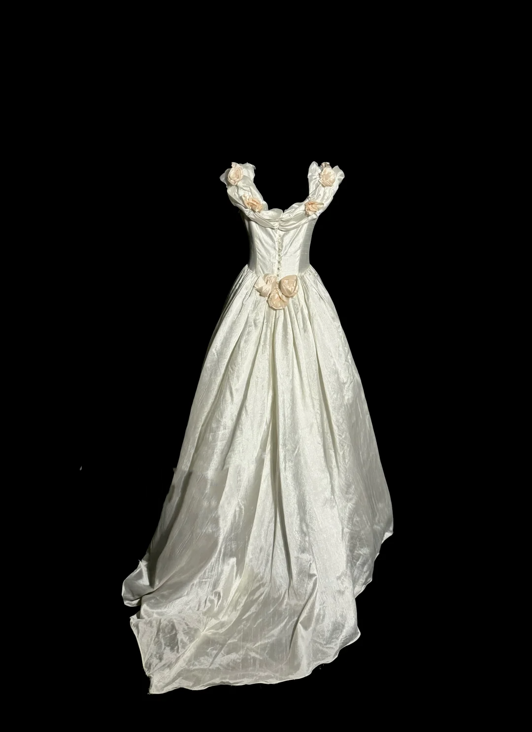 Classy Ball Gown Off The Shoulder Lace Ivory Long Wedding Dress Bridal Dresses