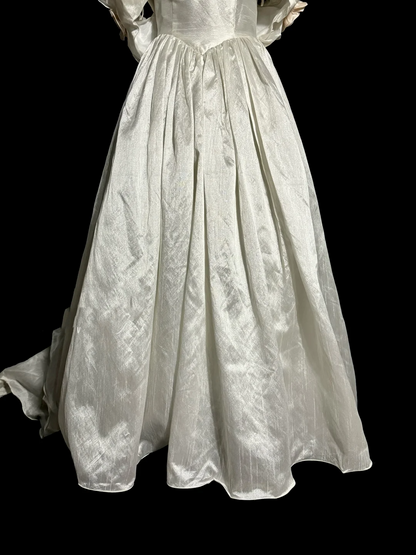 Classy Ball Gown Off The Shoulder Lace Ivory Long Wedding Dress Bridal Dresses