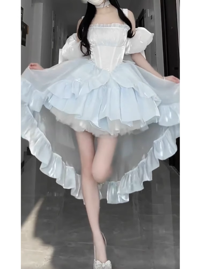 Retro Ball Gown Straps Short Cocktail Dresses Birthday Outfits