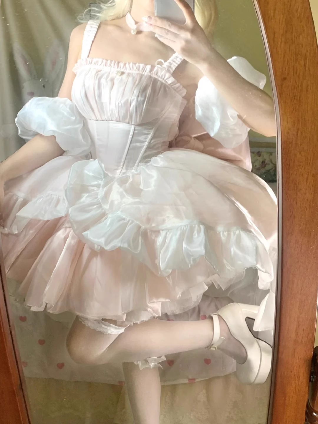 Cute Ball Gown Straps Short Pink Cocktail Dresses Birthday Outfits