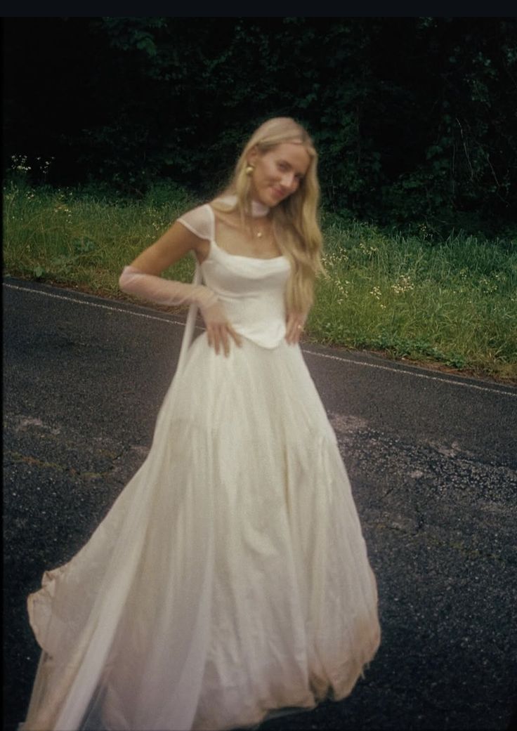 Simple White A-line Chiffon Wedding Dresses Pleated Cap Sleeves Bridal Gown,AST2172