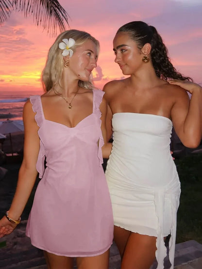 Simple Chiffon Ruffle Homecoming Dresses Short Hoco Party Dress,AST2069