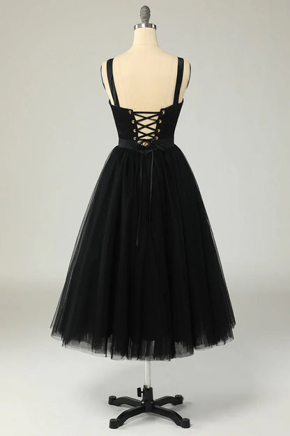 Sky Blue Tulle Cocktail Dress Tulle Homecoming Dresses