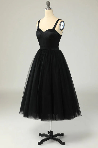 Sky Blue Tulle Cocktail Dress Tulle Homecoming Dresses