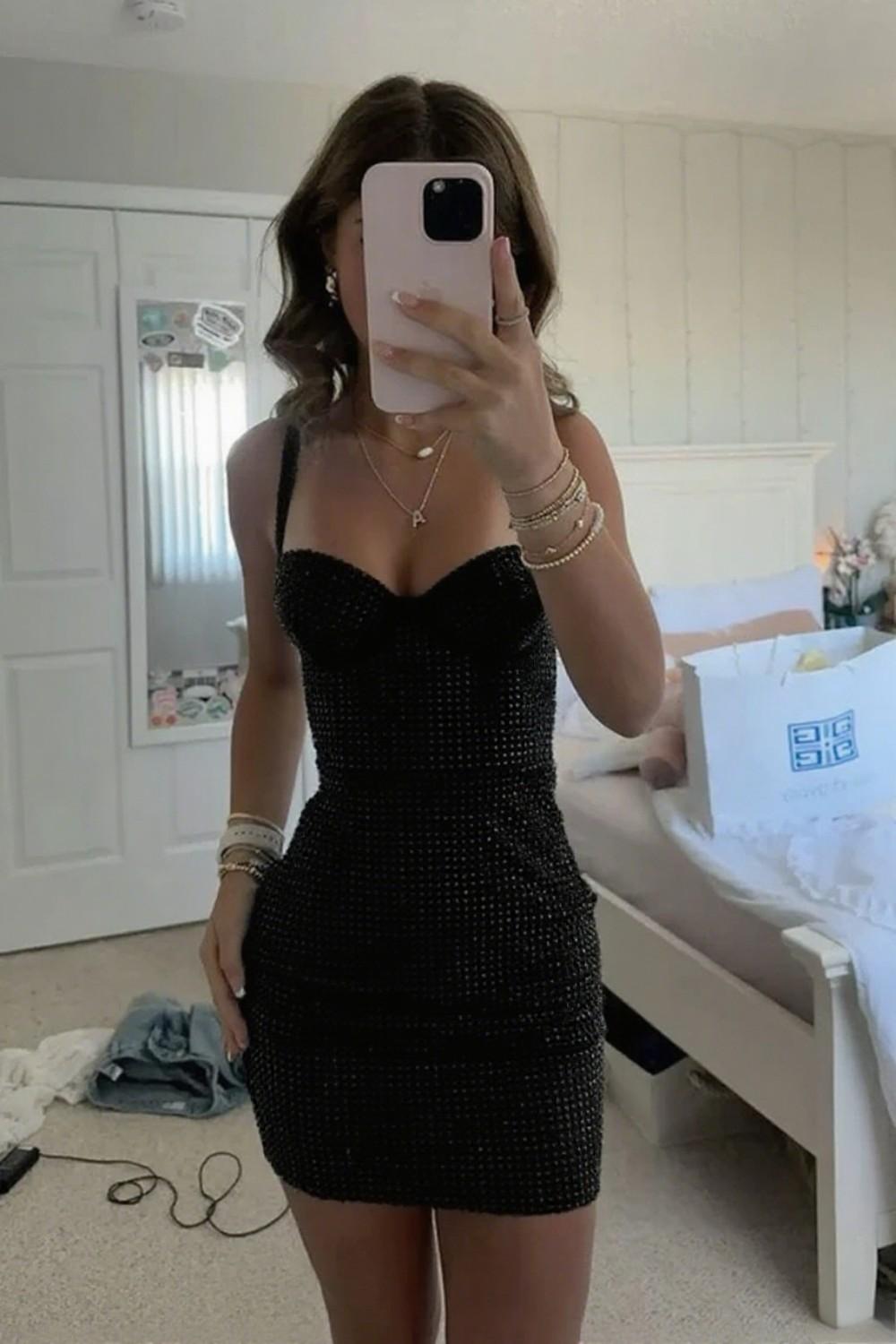 Sparkly Sweetheart Short Bodycon Homecoming Dress with Beading