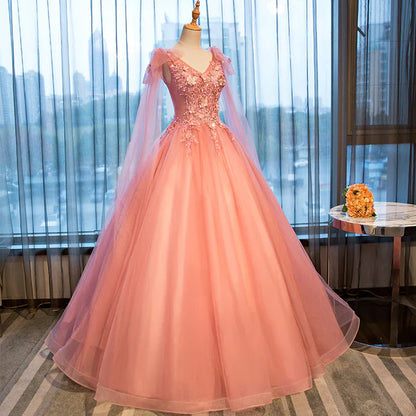 omberprom Sweet 16 Formal Tull Gown with Lace Prom Dresses Charming A Line Wholesale