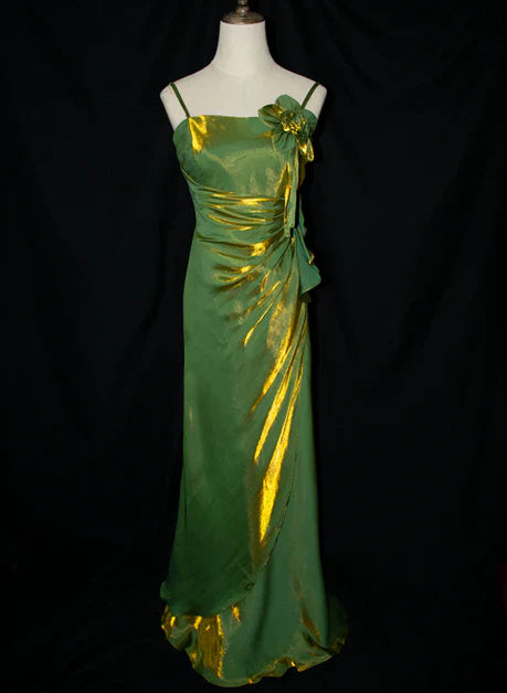 Purple Vintage Floral Embellished Sheath Gown Evening Dress TP1586