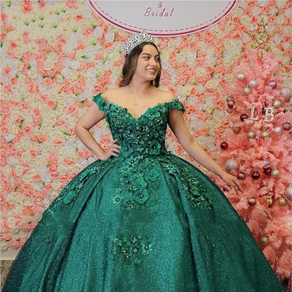 Pink ball gown Party Dress Elegant Long evening gown Sweet 16 Dress Quince Dresses C1710