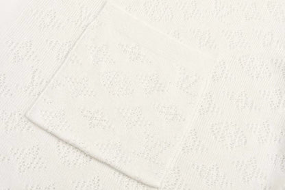 LV Short-sleeved Shirt White Wool