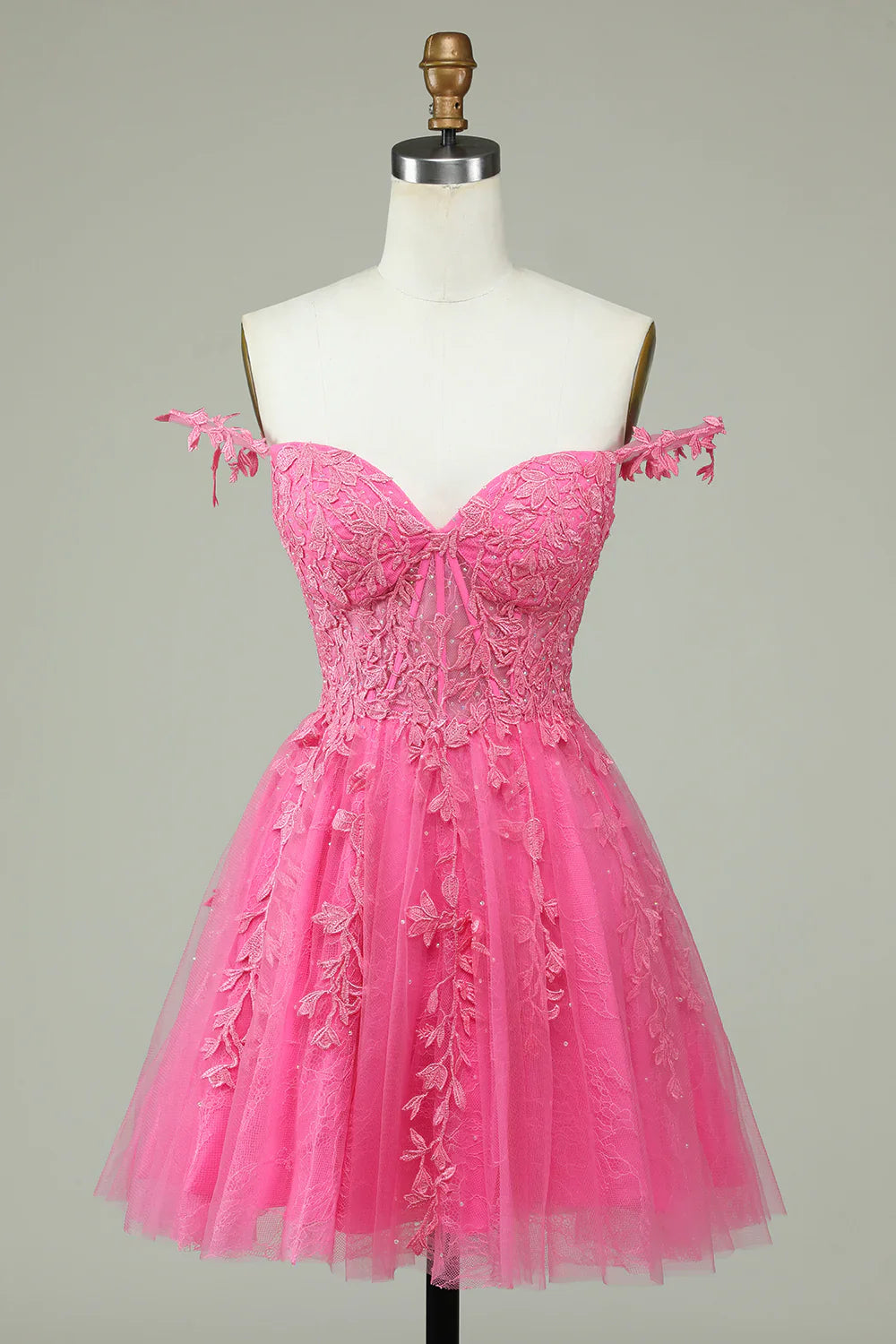 omberprom A Line Short Homecoming Dress Spaghetti Straps Mint Evening Dress with Appliques