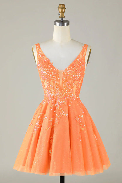omberprom Short Homecoming Dress Green A Line Graduation Dress Charming Prom Dress