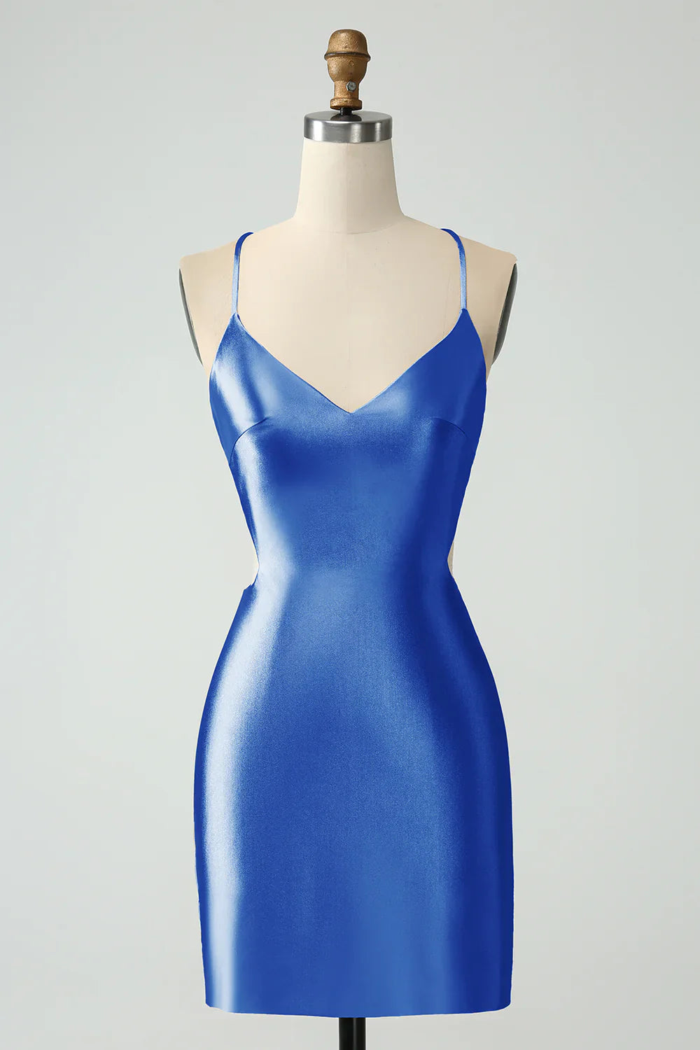 omberprom Short Homecoming Dress Bodycon Spaghetti Straps Lace-up Back Fashionable and Beautiful