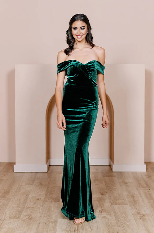 Liymcdress Elegant Velvet Dress Prom Dresses for Wedding Guest Dresses Bridesmaid Dresses