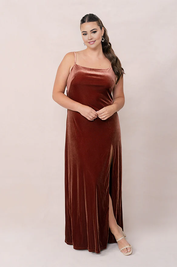 Liymcdress Elegant Velvet Dress Back bow Prom Dresses for Wedding Guest Dresses Bridesmaid Dresses