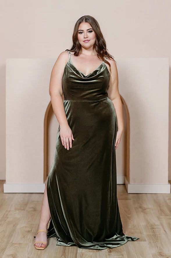omberprom Fashionable and Beautiful Velvet dress Velvet Bridesmaid Dress Wedding Guest Dresses