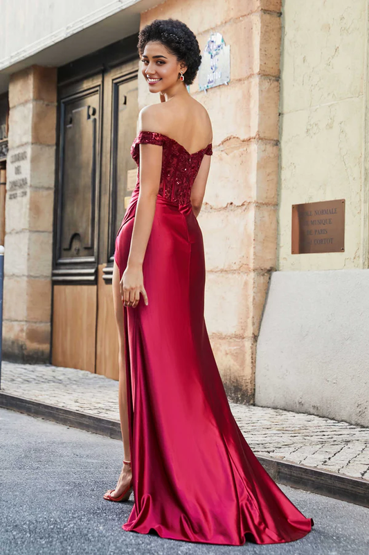 omberprom Fashion Evening Dress Pleated Corset Bodice Satin Gown Prom Dresses Elegant Party Dress