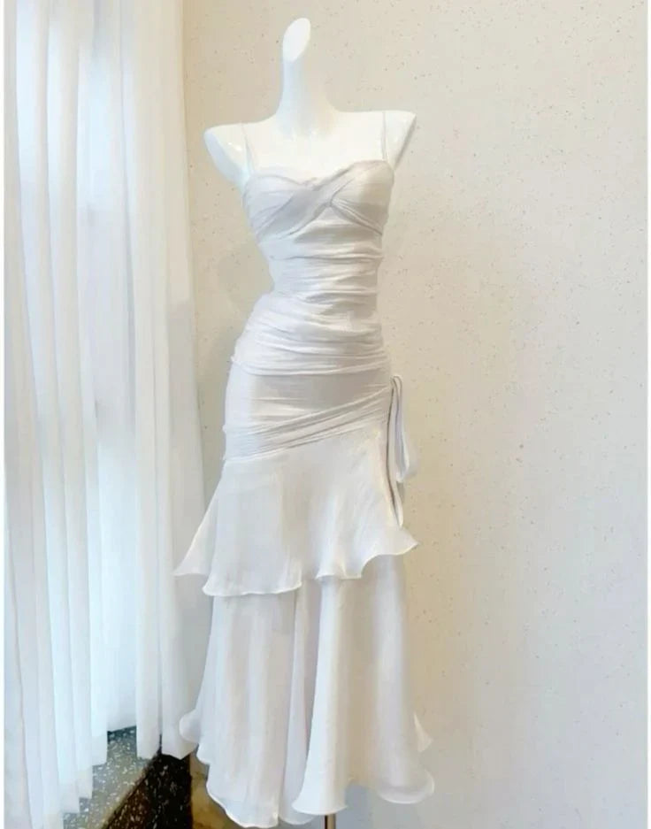 omberprom Gowns Evening Dresses Spaghetti Straps A Line Prom Dress Vintage Ruffle Formal Dress Prom Dresses