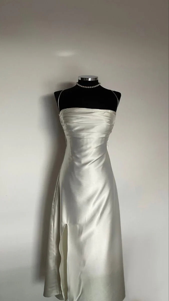 omberprom Elegant Formal Dresses Spaghetti Straps Prom Dress Slit Formal Dresses Gowns Evening Dresses
