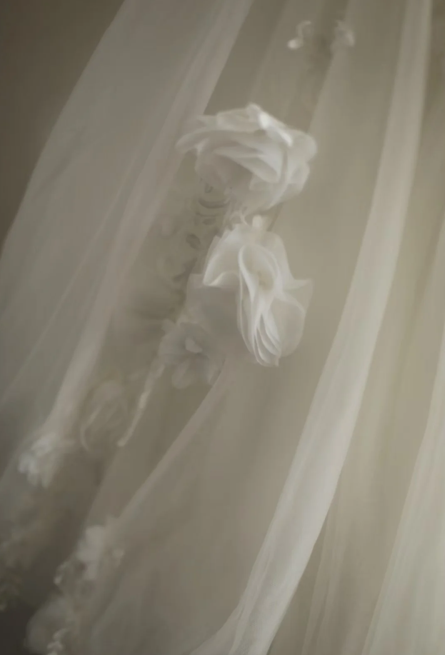 Fairy Strapless Tulle Appliqued Ball Gown White Long Wedding Dress