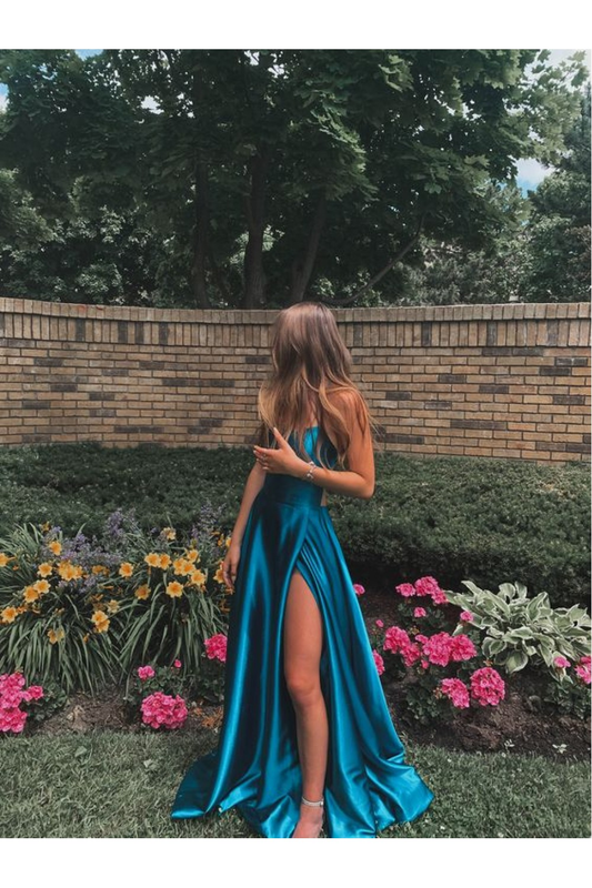 A-Line Simple Stunning Long Prom Dresses Prom Gown