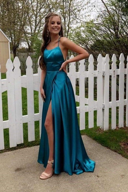 A-Line Simple Stunning Long Prom Dresses Prom Gown