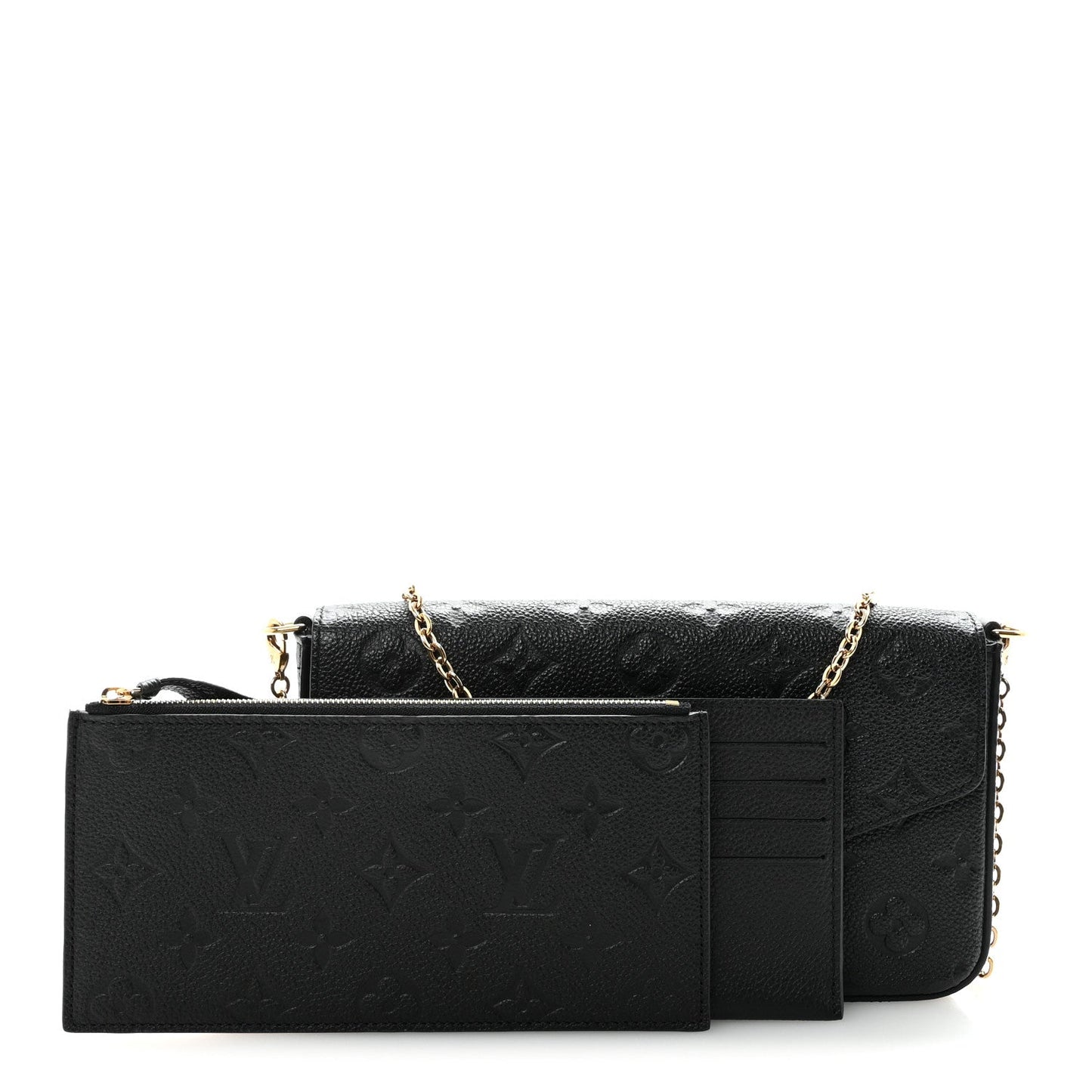 Empreinte Pochette Felicie Chain Wallet Black