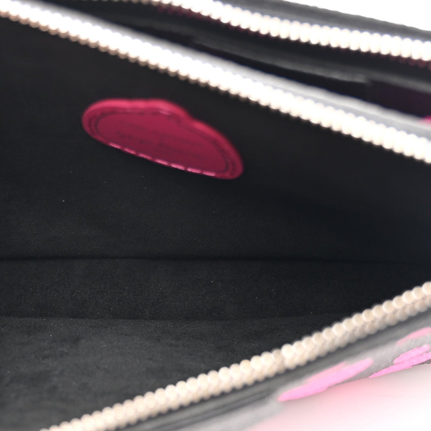 LV X YK Empreinte Multi Pochette Accessories Black Fuchsia