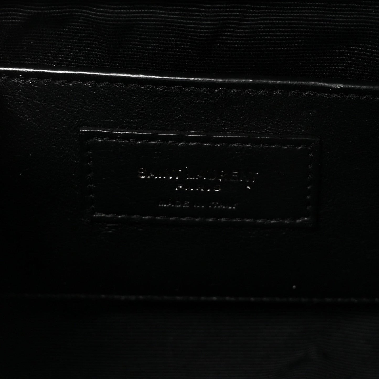 Grain De Poudre Textured Mixed Matelasse Triquilt Small Monogram Monochrome Satchel Black