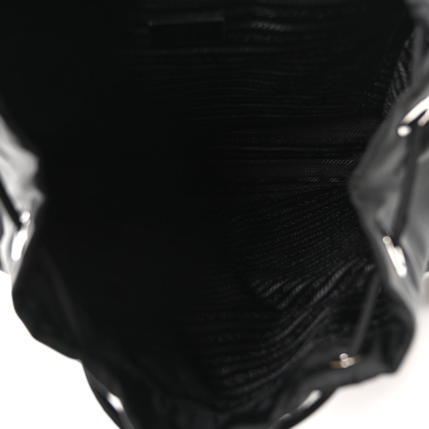 Tessuto Nylon Saffiano Medium Backpack Black