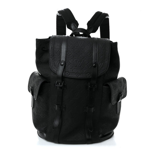 Taurillon Monogram Christopher PM Backpack Black