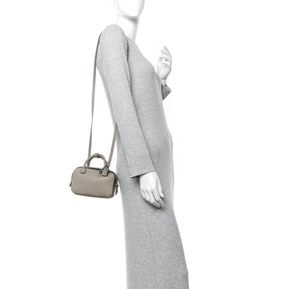 Taurillon Soft Nano Cool Box Satchel Tourterelle Ivory