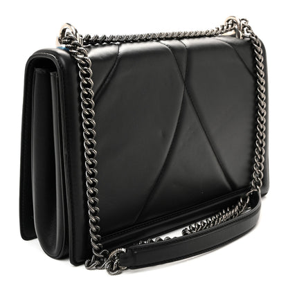 Calfskin Large Devotion Crossbody Bag Black