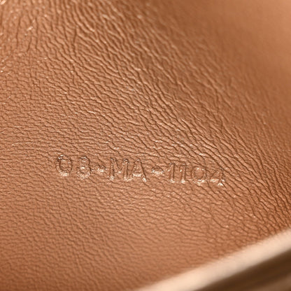 Metallic Lambskin Cannage Miss Dior Promenade Pouch Gold