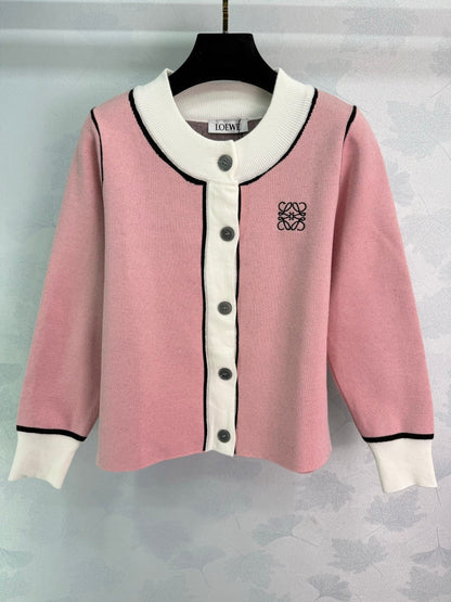 Loewe 2025 Two-tone Cardigan Wool Cashmere 308106