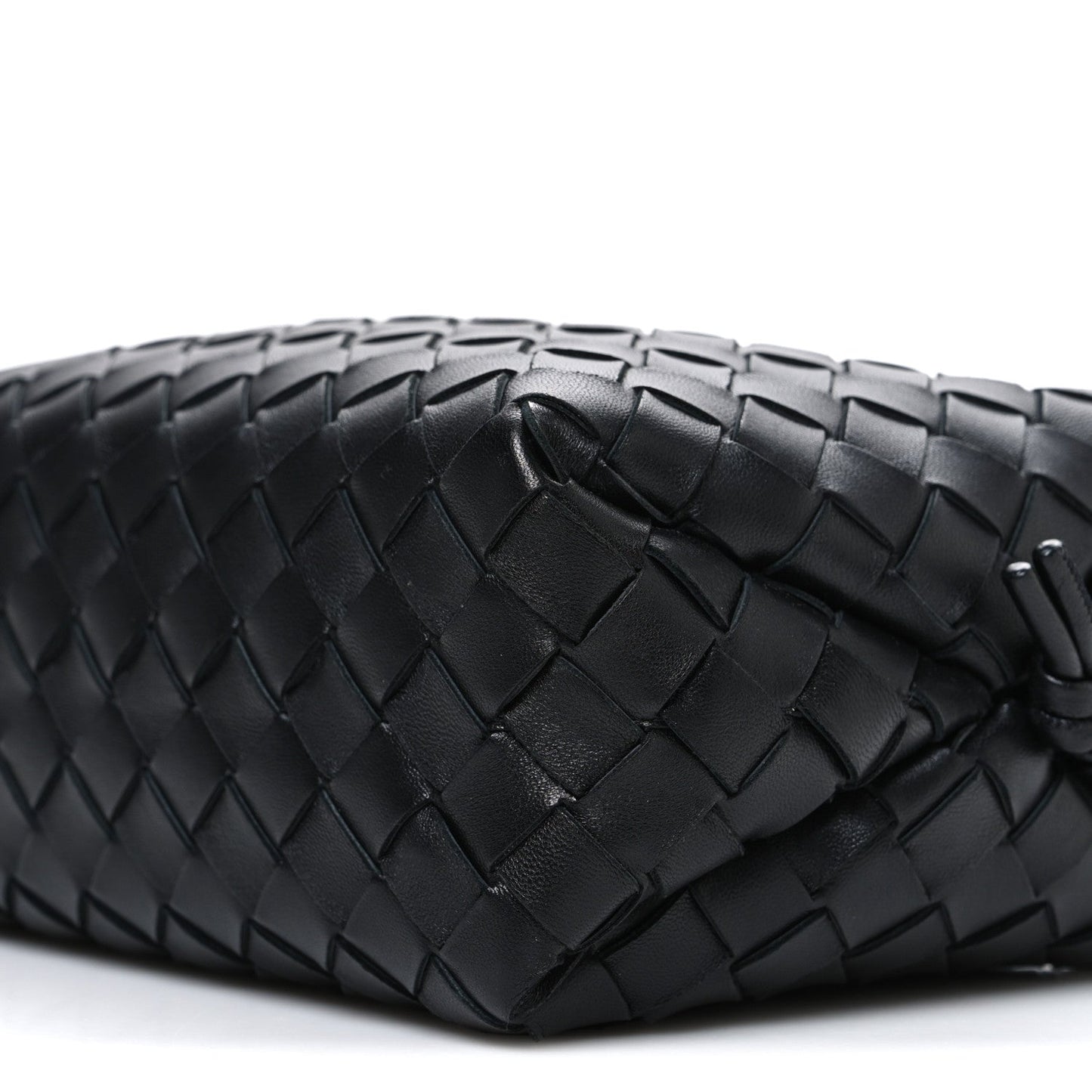 Nappa Intrecciato Small Loop Camera Bag Black