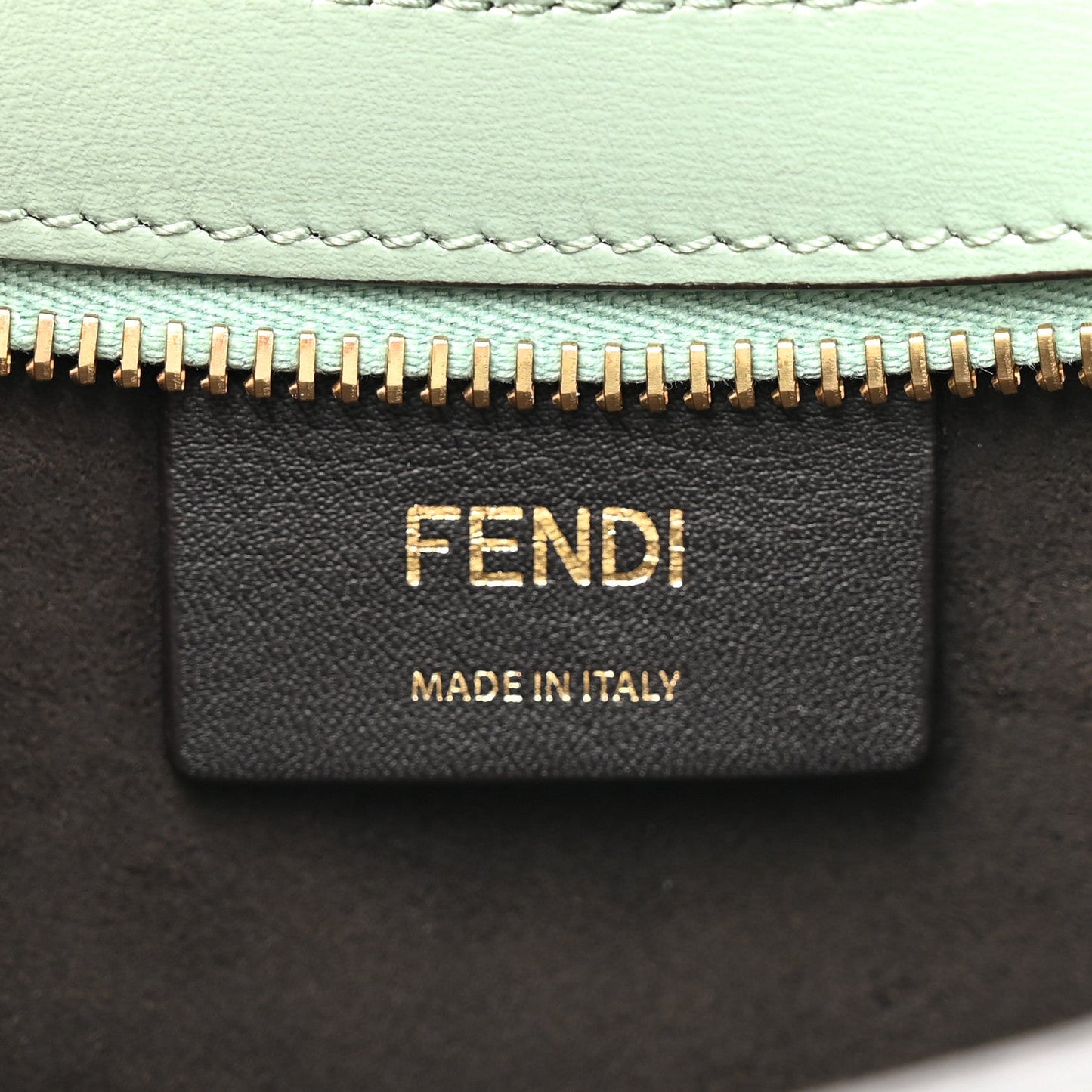 Vitello Palmellato Fendi O'Lock Swing Menta