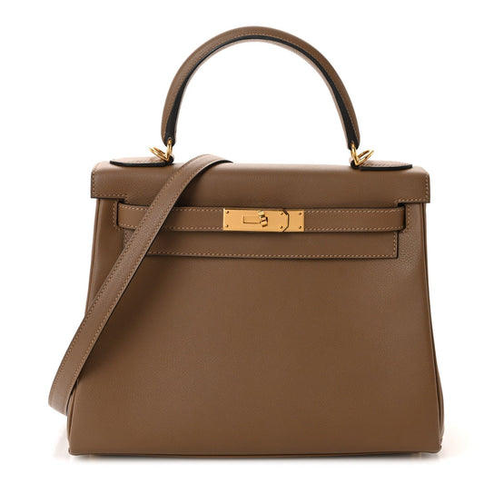 Evercolor Kelly Retourne 28  Beige De Weimar