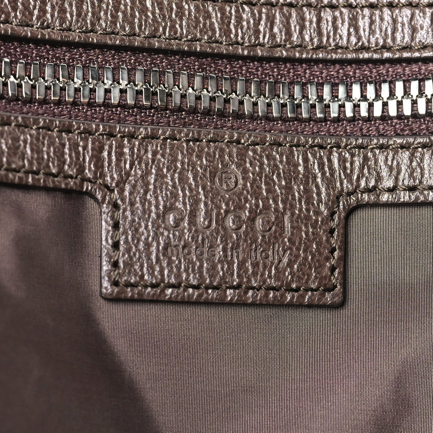 Tender GG Supreme Monogram Textured Dollar Calfskin Web Tote Beige Ebony New Acero
